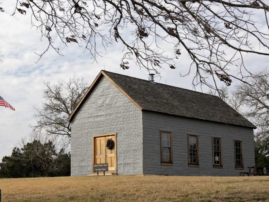 historic schoolhouse in Johnson City