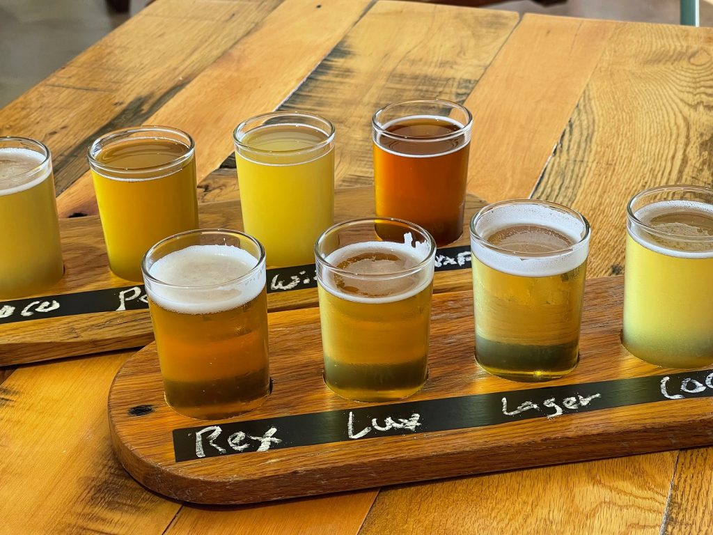 2 flights of beers
