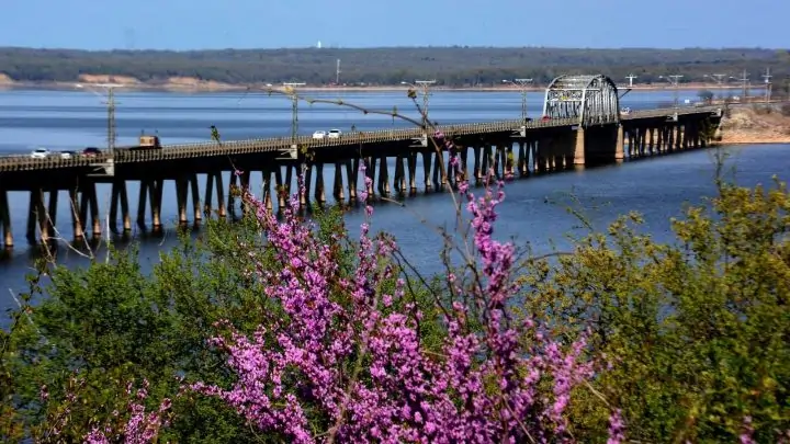 lake and bridge