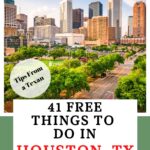 free things to do in Houston Texas Pin Image
