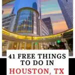free things to do in Houston Texas Pin Image