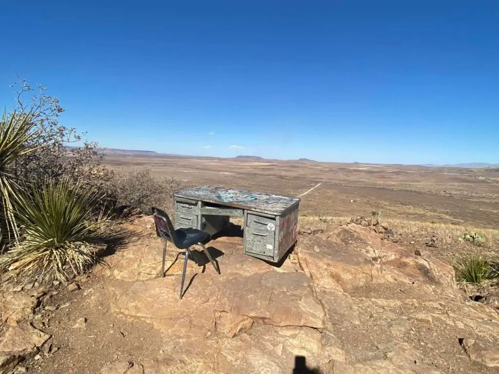desk on Hancock Hill