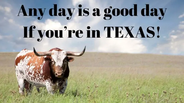 Any day is a good day if you're in Texas